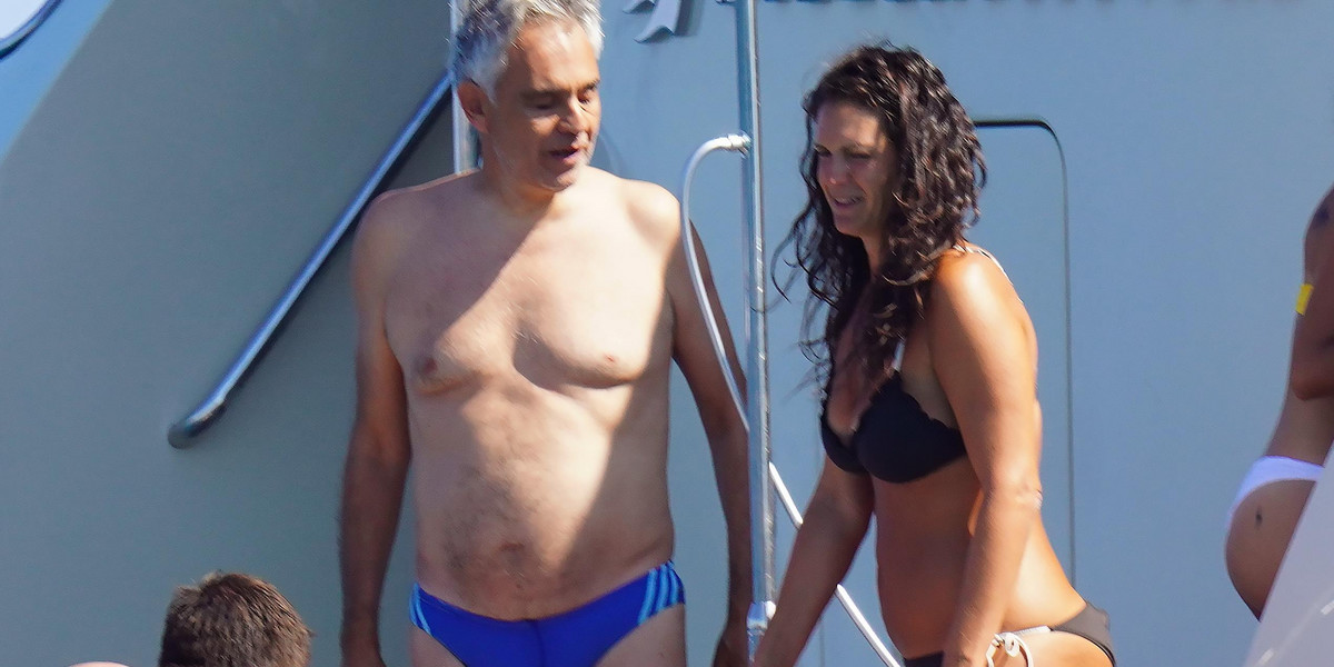 Andrea Bocelli z żoną