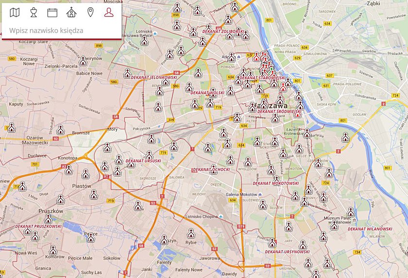 Powstała mapa archidiecezji