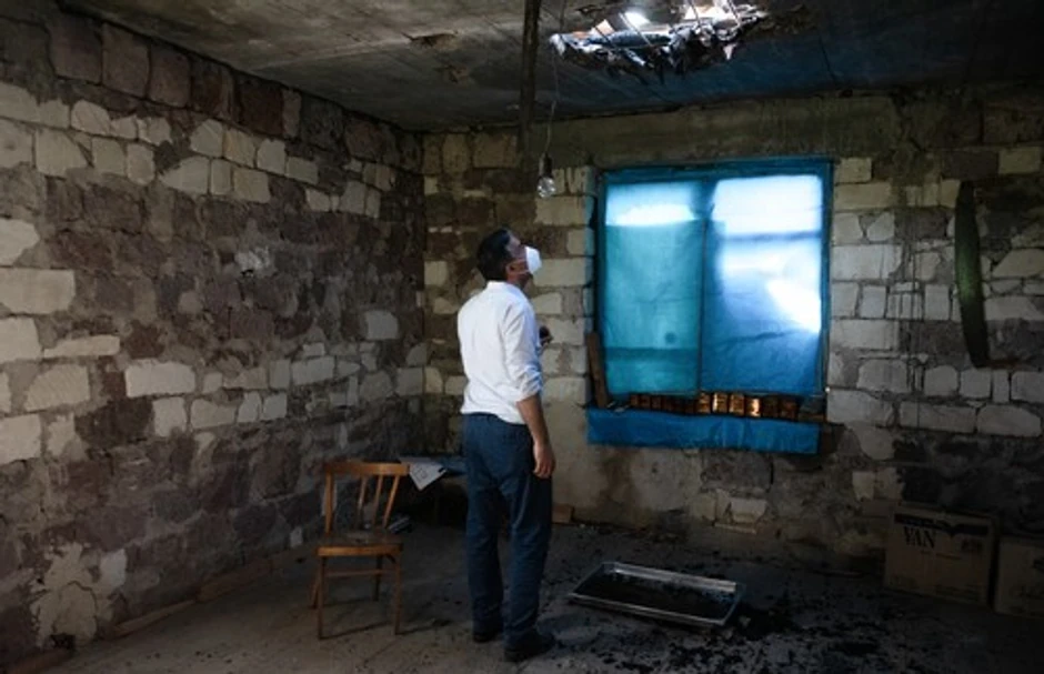 Jermenska kuća koju je pogodio projektil