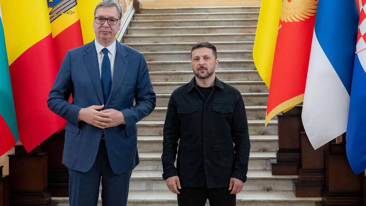 Aleksandar Vučić i Vladimir Zelenski na samitu u Odesi, 2025. | Foto: Reuters