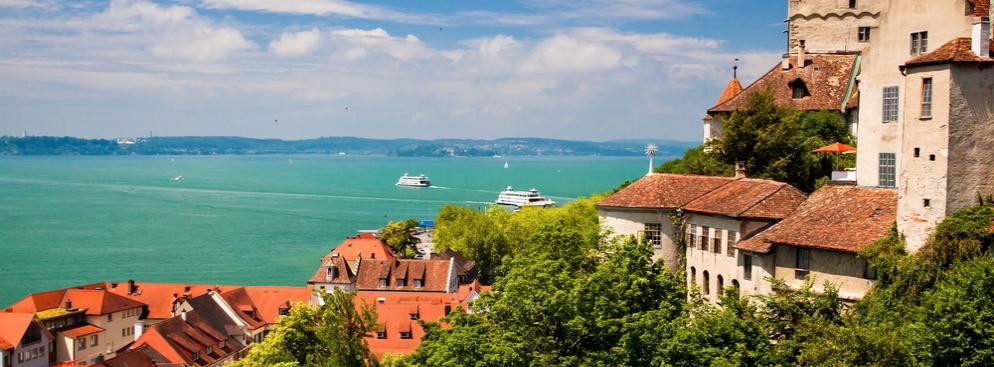 9. miejsce - Jezioro Bodeńskie  u podnóża Alp, na pograniczu Niemiec, Austrii i Szwajcarii, trzecie pod względem wielkości w Europie środkowej.