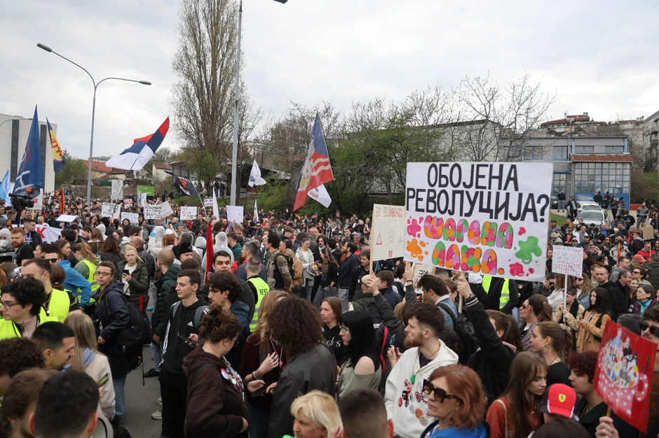 Protest ispred Informera