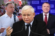 Andrzej Duda, Jarosław Kaczyński i Jacek Kurski