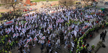 Pikieta Solidarności w Katowicach