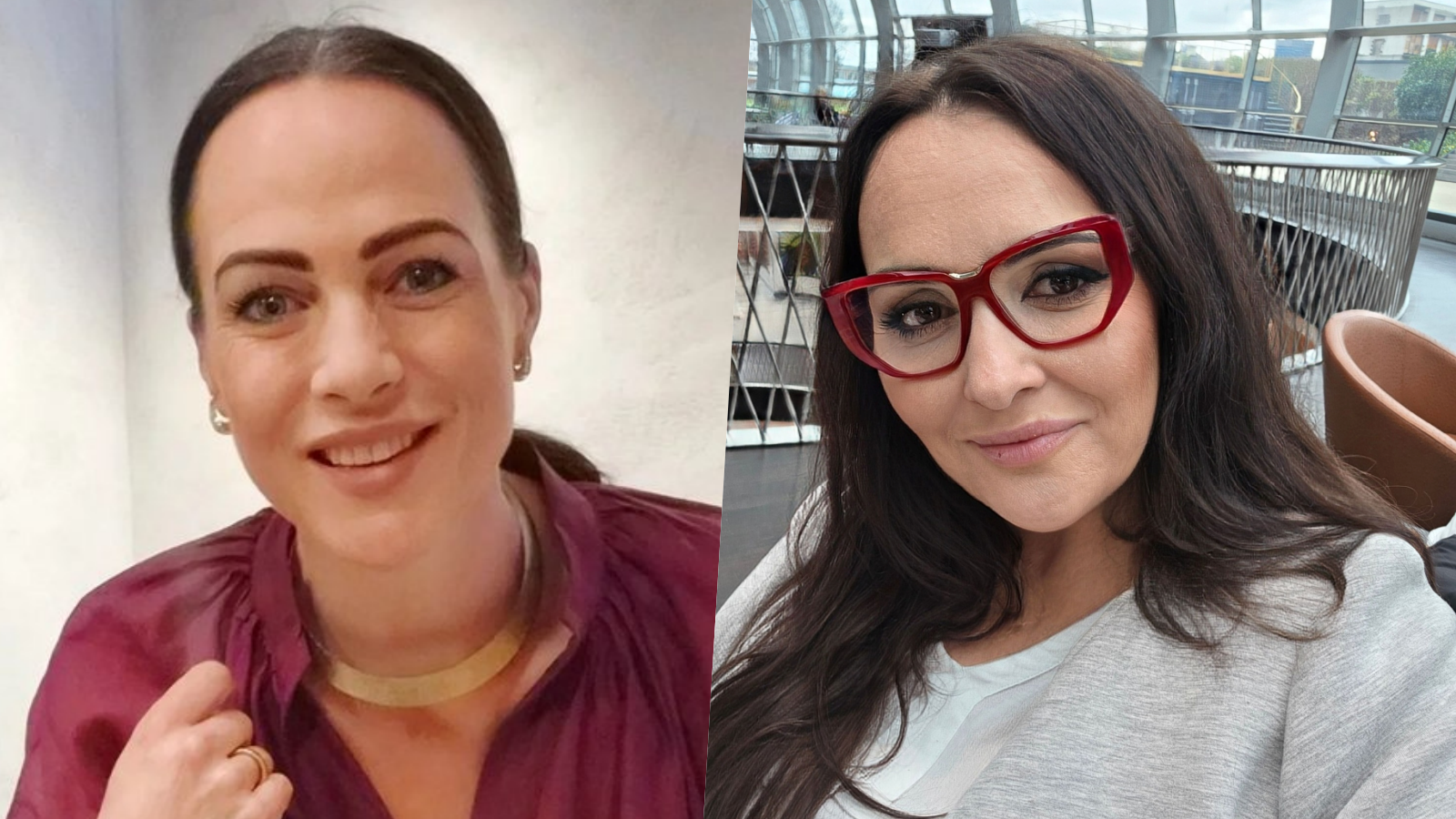 Exmoderátorka a podnikateľka Adriana Kneissl a moderátorka a herečka Renáta Názlerová.