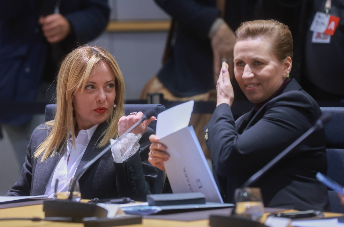 Giorgia Meloni i Mette Frederiksen