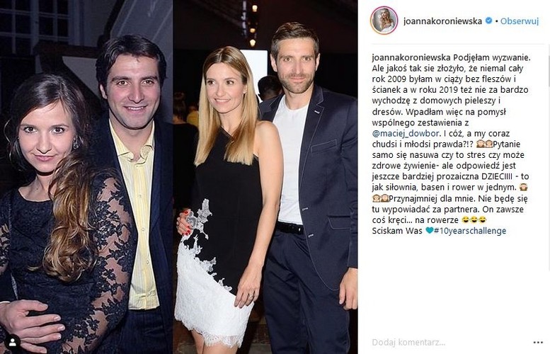 Joanna Koroniewska i Maciej Dowbor #10yearschallenge