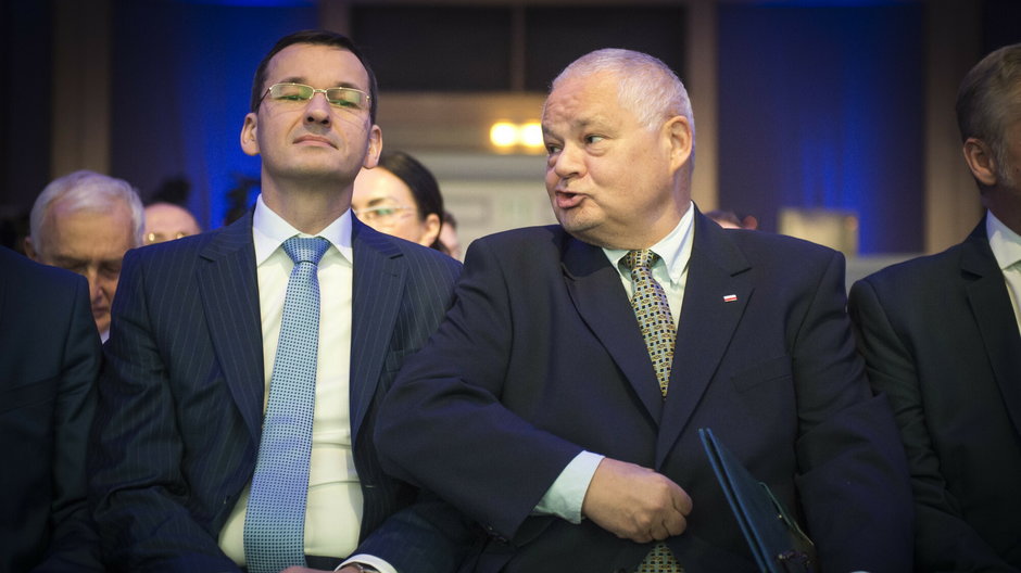 Premier Mateusz Morawiecki i prezes NBP Adam Glapiński