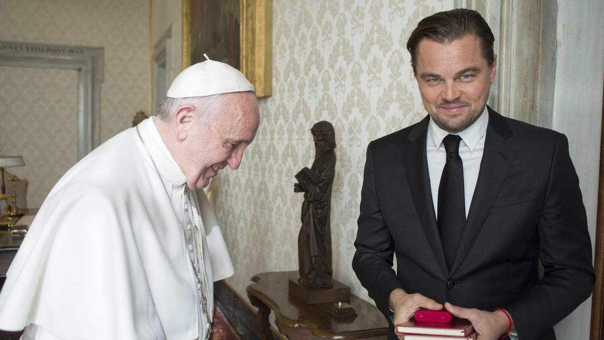 VATICAN POPE FRANCIS DI CAPRIO (Pope Francis receives Leonardo DiCaprio)