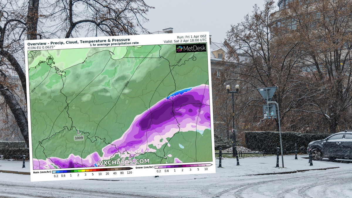 Pogoda na weekend 2-3 kwietnia. Zima nie ustąpi. Będzie sypać i mrozić