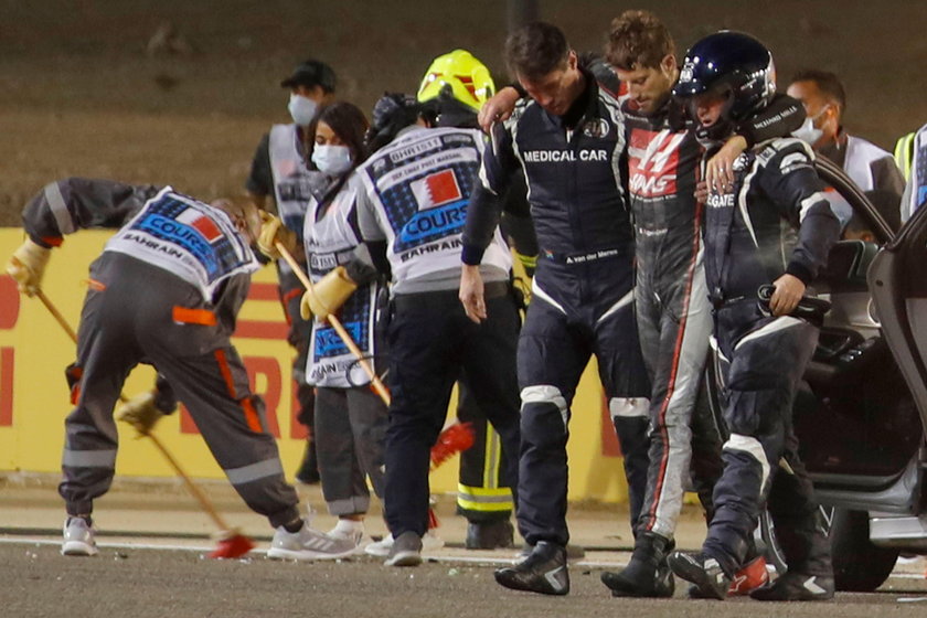 Romain Grosjean cudem przeżył wypadek