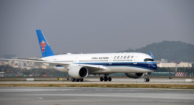 A China Southern Airlines Airbus A350.Liang Xu/Xinhua via Getty Images