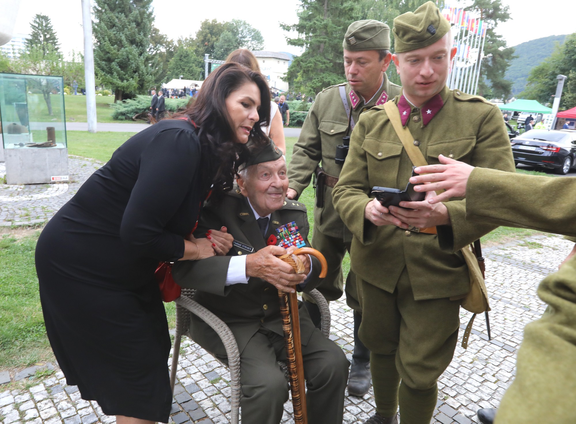 Vojnový veterán a účastník Slovenského národného povstania (SNP) Vladimír Strmeň.
