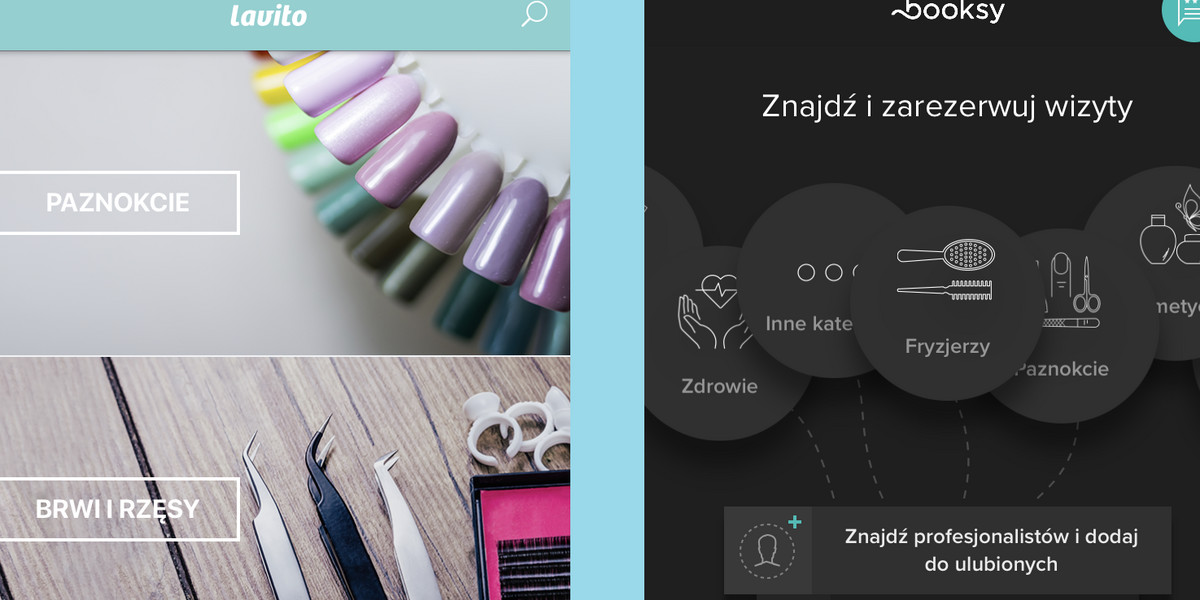 Booksy jest numerem jeden w swojej kategorii na kilku rynkach zagranicznych, a Lavito pionierem i dość dobrze rozpoznawalną aplikacją w Polsce 