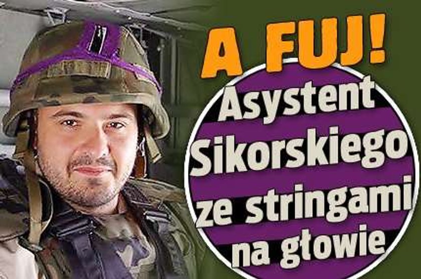 Polski polityk ze stringami na głowie. Fuj!