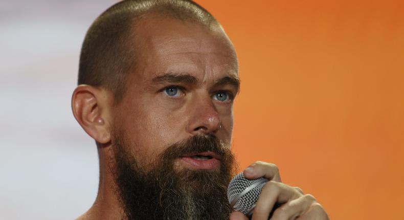 Twitter CEO Jack Dorsey onstage at a bitcoin convention on June 4, 2021 in Miami, Florida.
