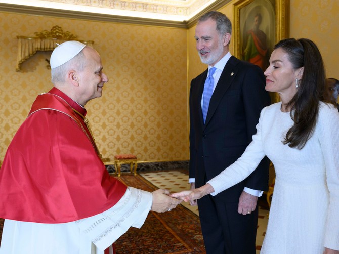 Kralj Felipe i kraljica Leticija na prijemu kod pape