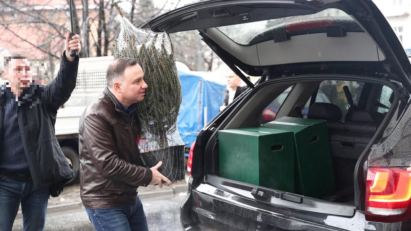 Prezydent Andrzej Duda kupił choinkę