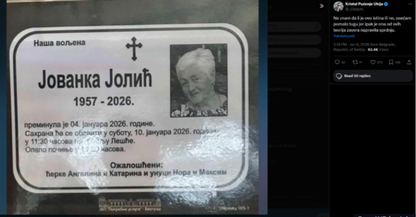 Umrlica Jovanke Jolić