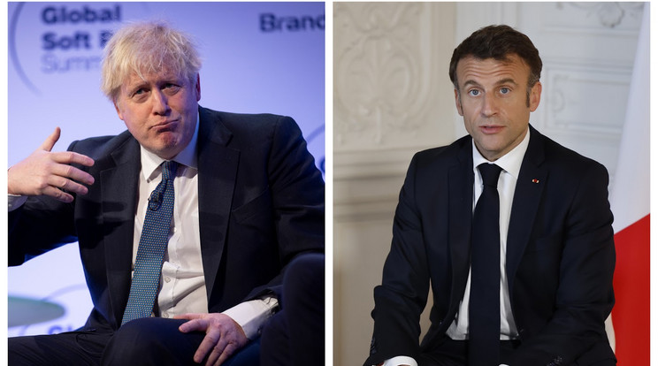 Boris Johnson és Emmanuel Macron nem ápolnak túl jó viszonyt/Fotó: MTI EPA