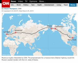 Rosja połączy Londyn z Alaską? Moskwa planuje budowę superautostrady