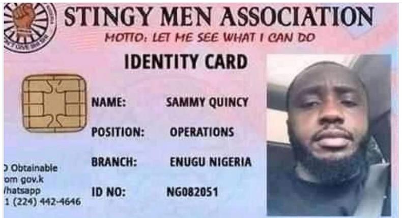 Stingy Men Association emerges online with details of its executives