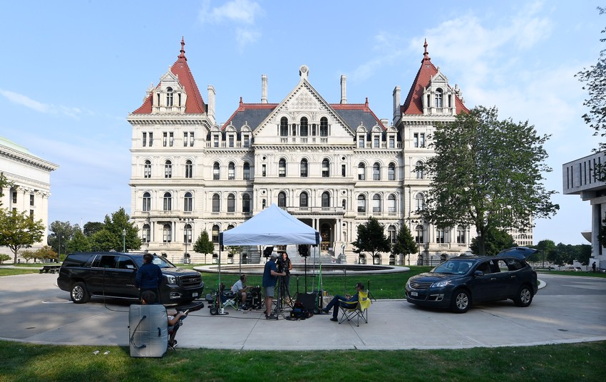 Novinari ispred njujorškog Kapitola