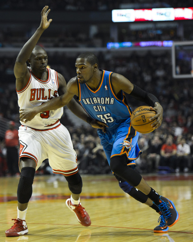 Liga NBA: Durant przesądził o zwycięstwie Thunder nad Bulls