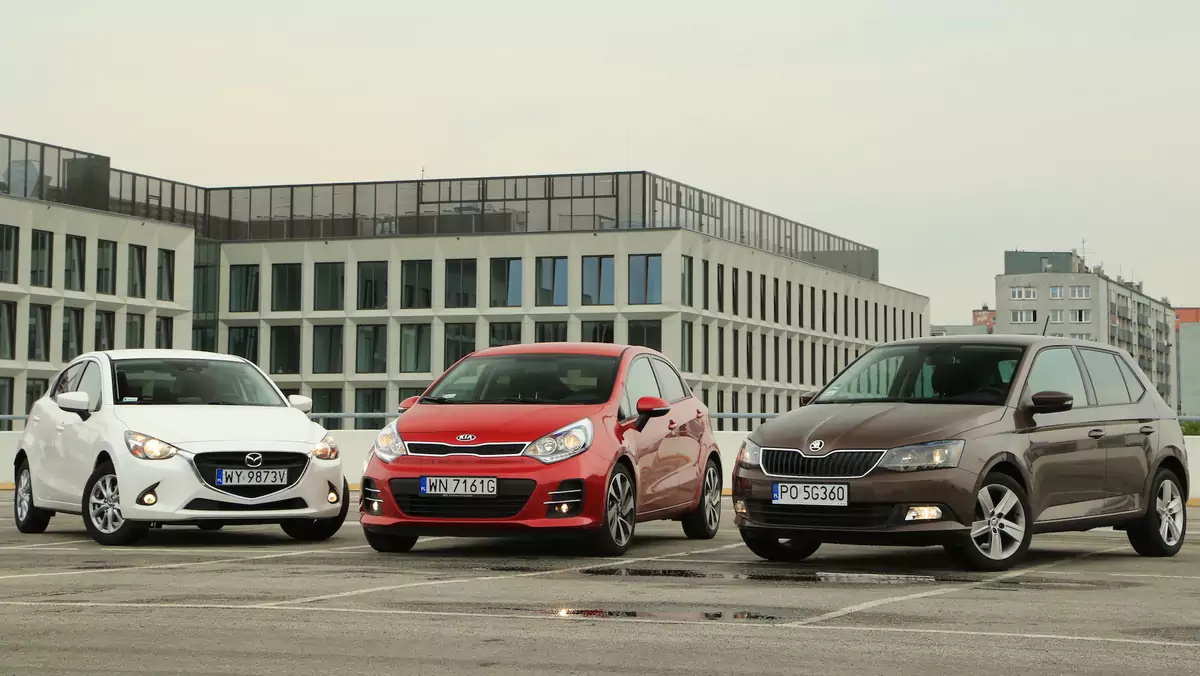 Porównanie: Kia Rio, Mazda 2 i Skoda Fabia