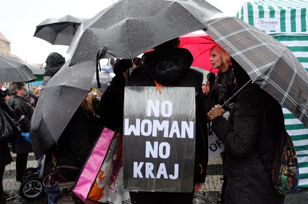 "Czarny protest" w Poznaniu, PAP/Jakub Kaczmarczyk