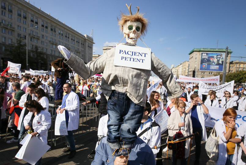 Protest pracowników służby zdrowia