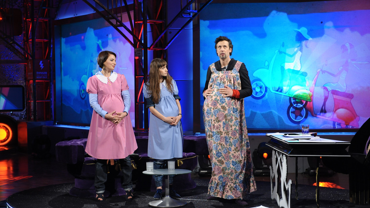 Dereszowska, Osyda i Majewski w sukienkach ciążowych