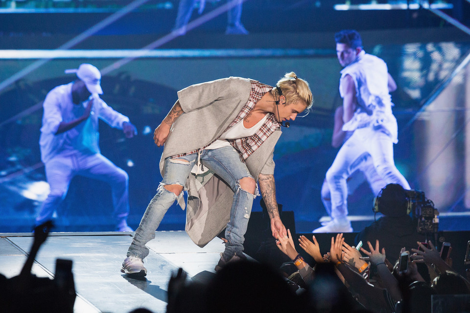 Justin Bieber na koncercie w ramach Purpose Tour 2016