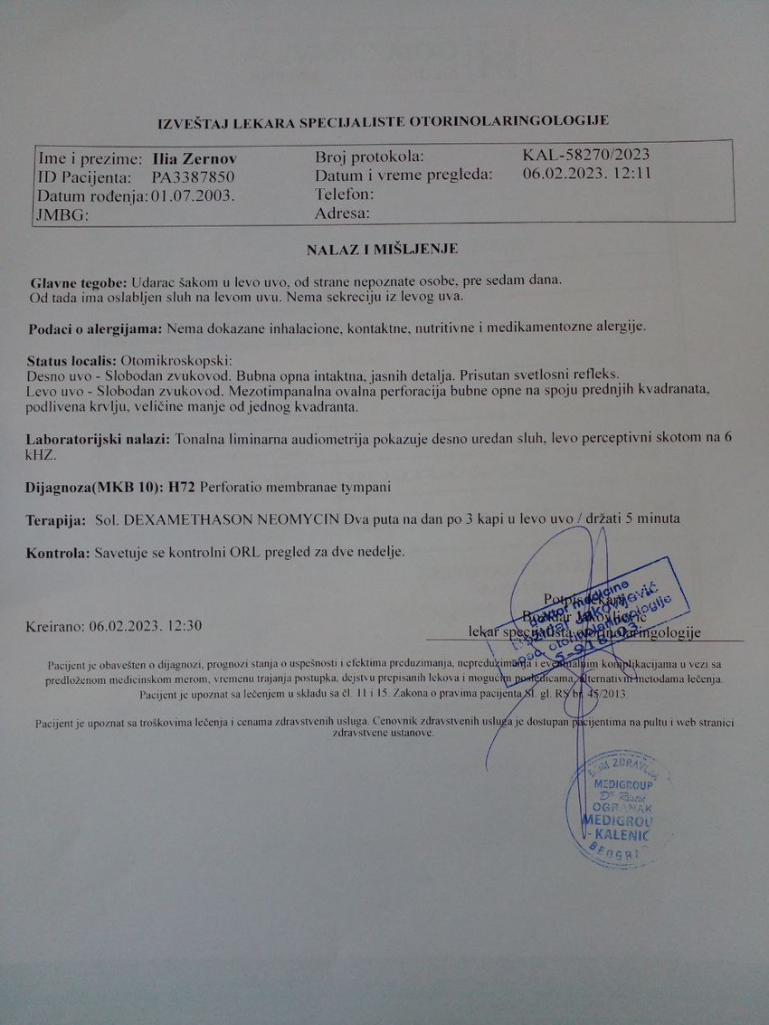 medicinska dokumentacija