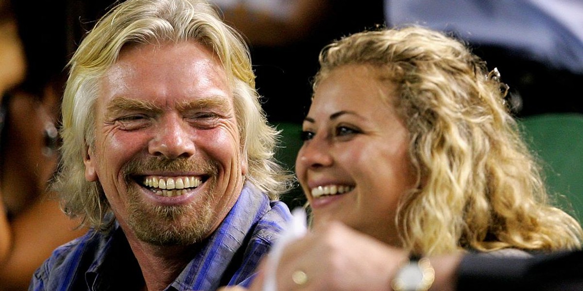 Richard Branson z córką Holly Branson