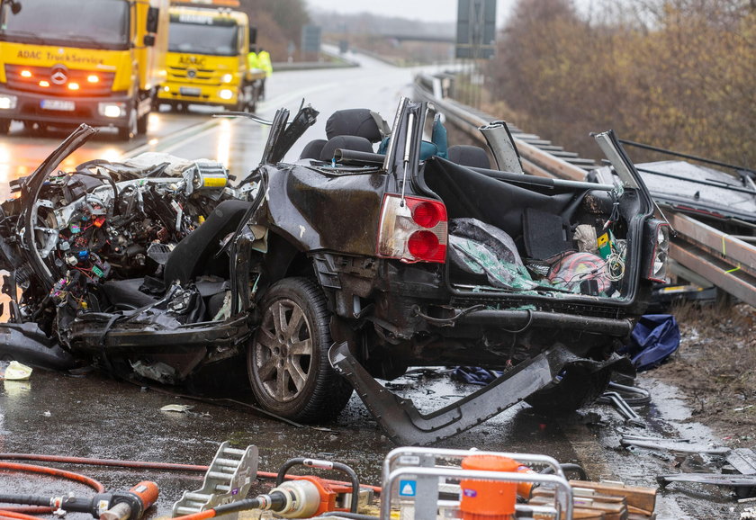 Koszmarny wypadek Polaków w Niemczech. Zginęły trzy osoby