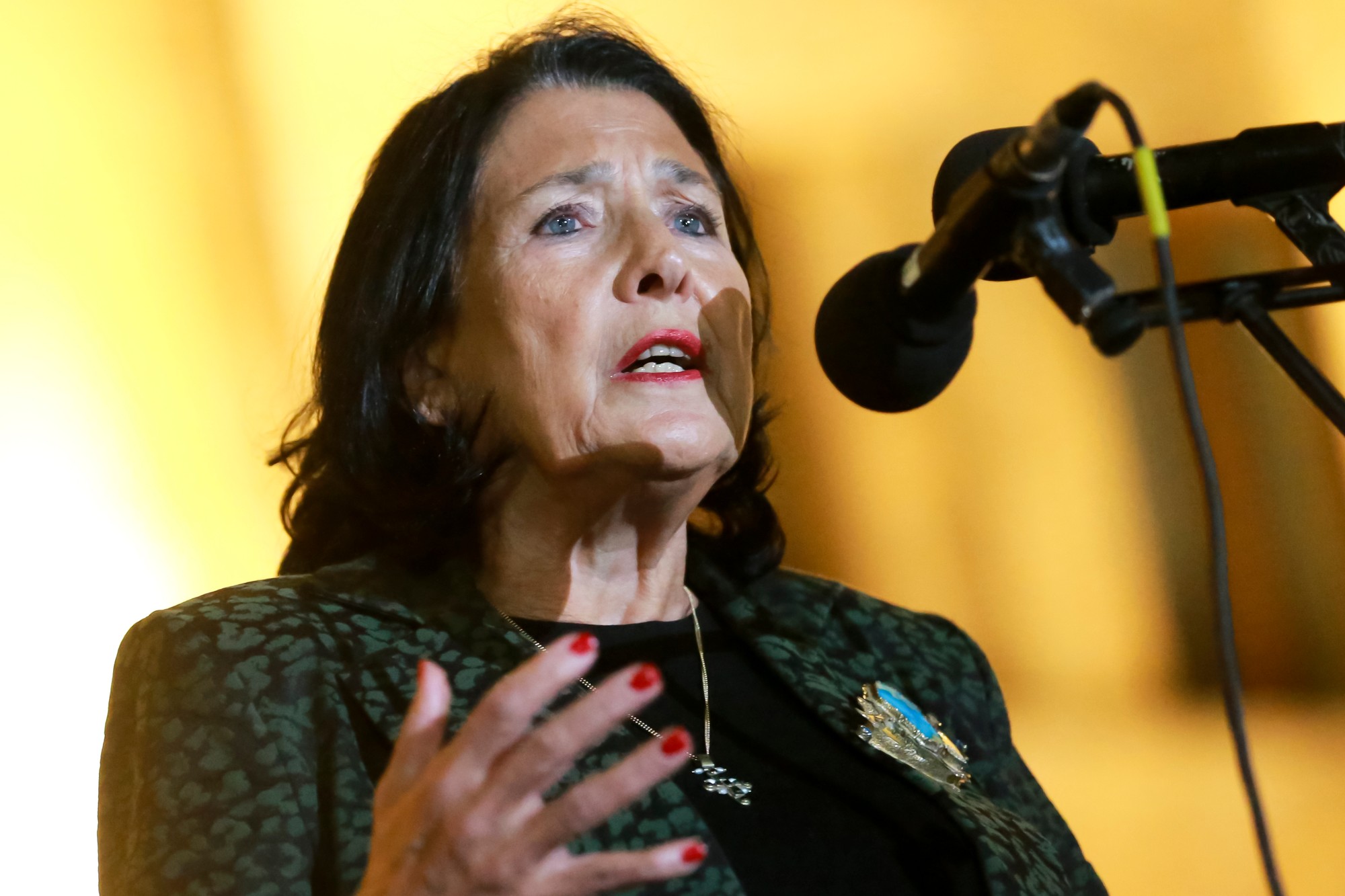 Gruzínska prezidentka Salome Zurabišviliová.