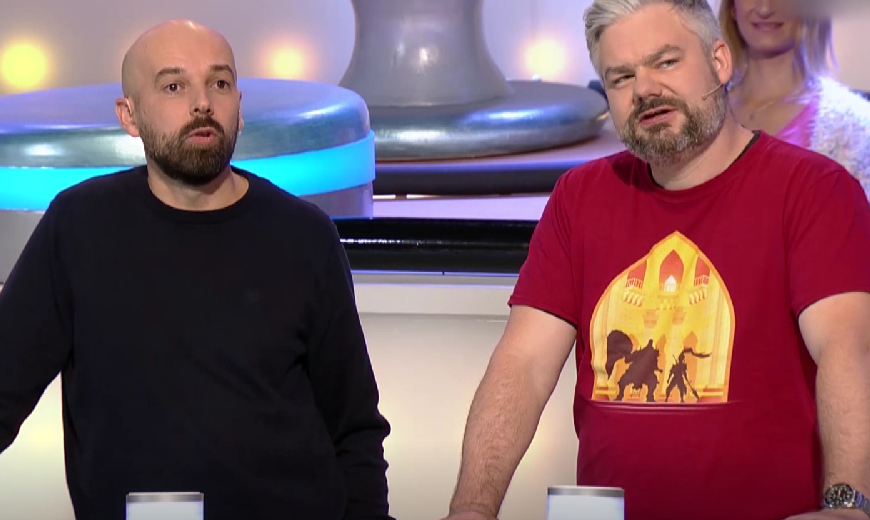 Tomáš Hudák a Samuel Trnka v relácii Záhady tela. 