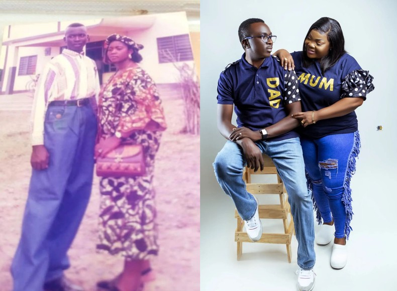 Celestine Donkor and her husband 