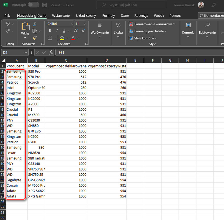 Jak Stworzyć Rozwijaną Listę Wyboru W Excel 2021 I Microsoft 365 Excel Rozwijana Lista 2814