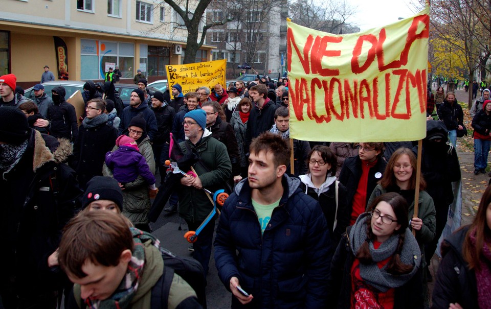 W Warszawie odbyła się manifestacja pod hasłem "Solidarność zamiast nacjonalizmu"