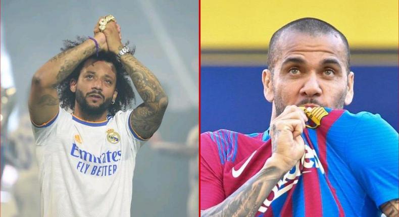 El Clasico rivals Dani Alves and Marcelo could be teammates at Real Valladolid next season