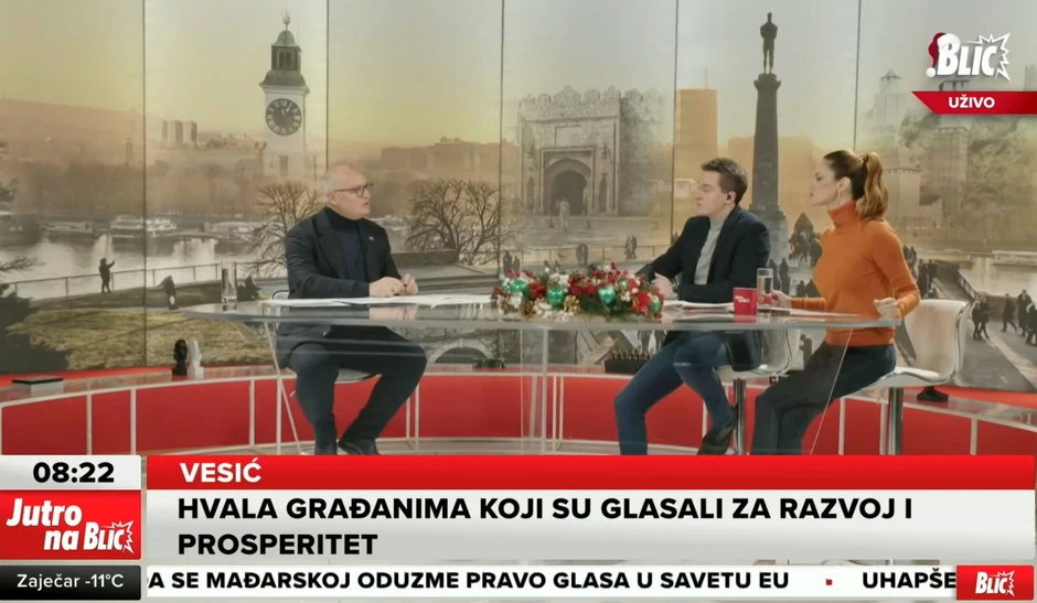 Goran Vesić u Jutro na Blic