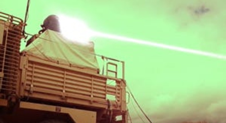 The UK's Ministry of Defence described the laser beam trial as 'groundbreaking.'MoD