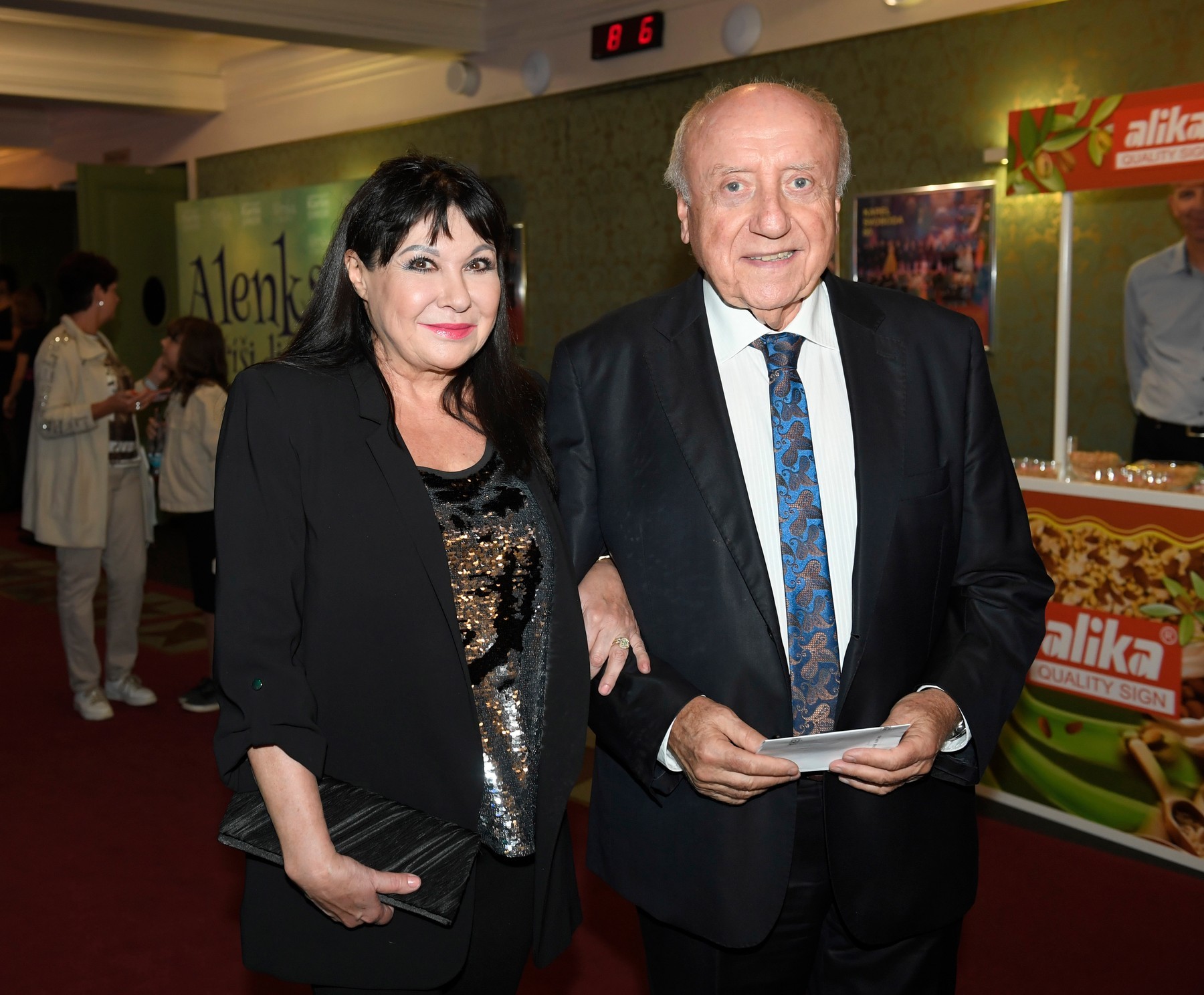 Česká herečka Dagmar Patrasová s manželom Felixom Slováčkom. 