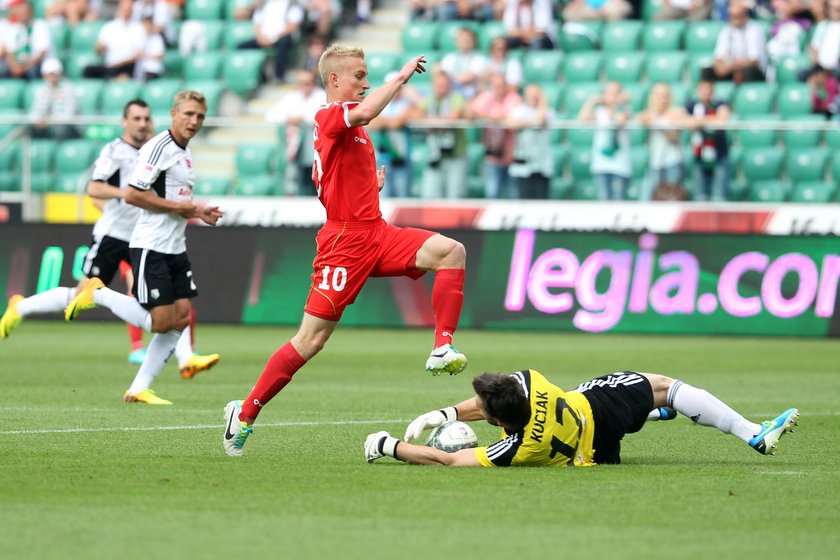 Piłkarz Widzewa Bartłomiej Pawłowski