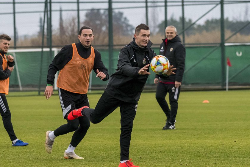 Pilka nozna. Ekstraklasa. Slask Wroclaw. Zgrupowanie w Turcji. Trening. 22.01.2019 

