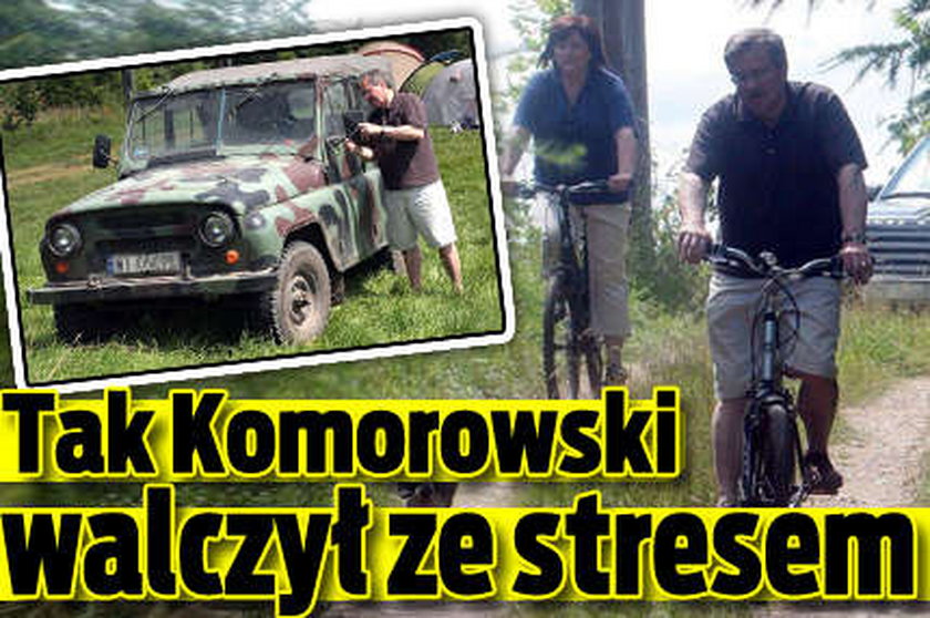 Tak Komorowski walczył ze stresem! FOTO