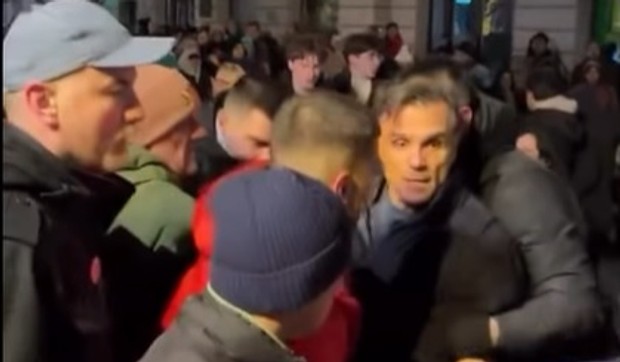 Miodrag Kapor na protestu u Novom Sadu