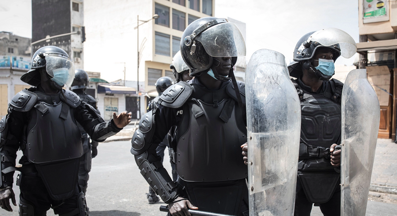Des gendarmes sénégalais- John Wessels - AFP via Getty Images
